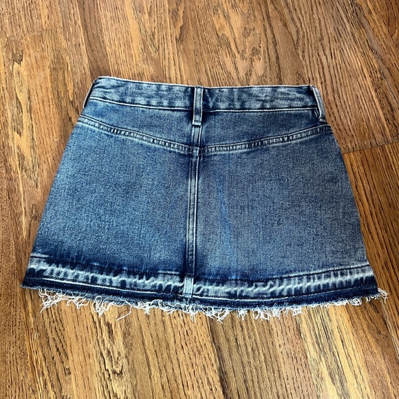 Pacsun Denim Raw Hem Mini Skirt, 23 - Picture 4 of 5